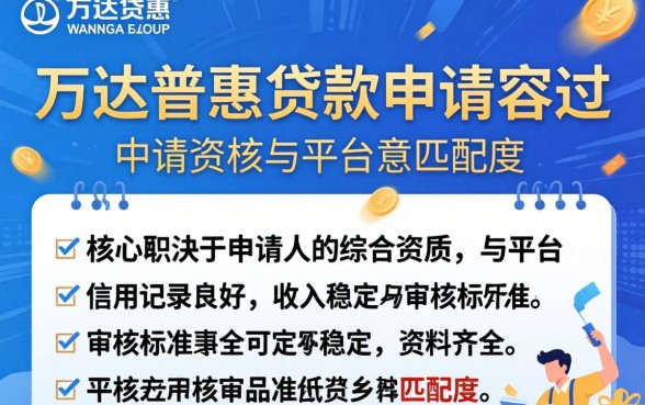 揭秘万达普惠贷款申请条件与审批流程