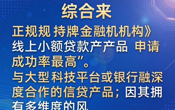 如何选择高通过率的小额贷款平台