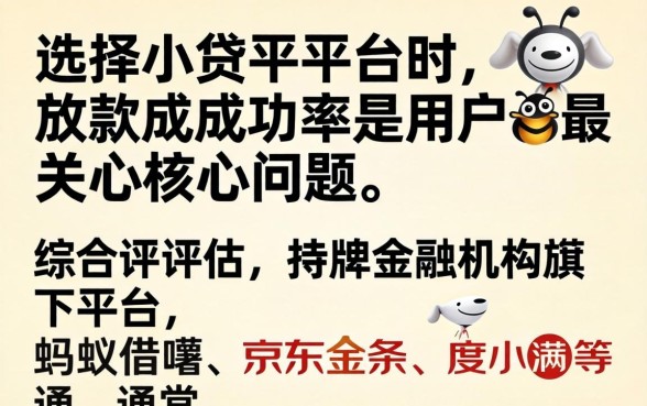 哪个小贷平台放款成功率最高