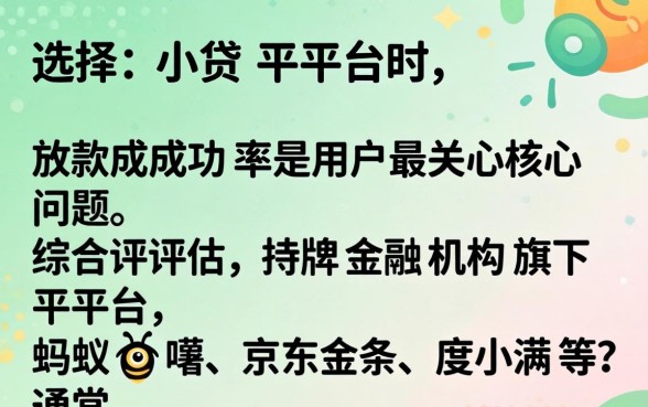哪个小贷平台放款成功率最高