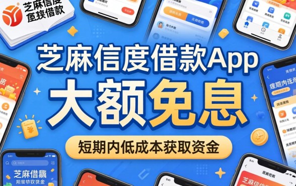 芝麻信用借款app大额免息是真的吗