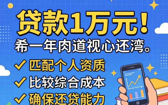 贷款1万一年还款的渠道有哪些