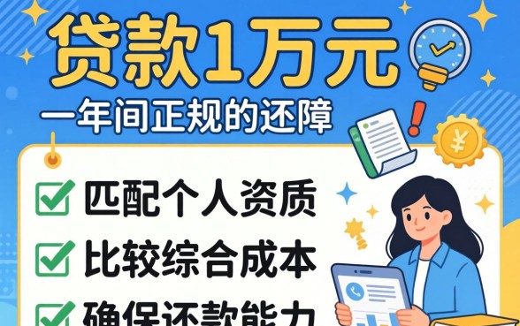 贷款1万一年还款的渠道有哪些