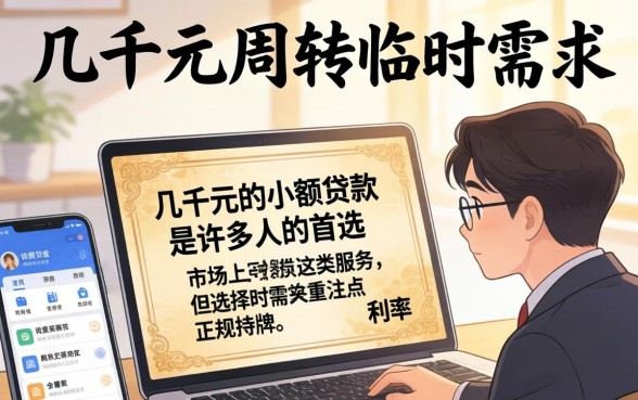 几千块的小额贷款平台有哪些