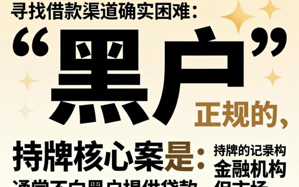 黑户贷款平台哪个容易下款