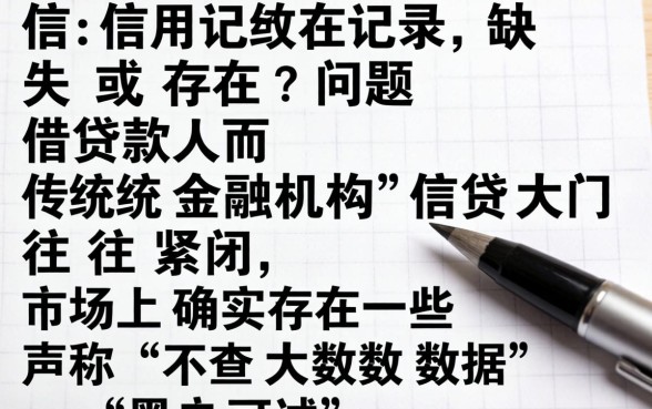 黑户不看大数据的网贷平台有哪些
