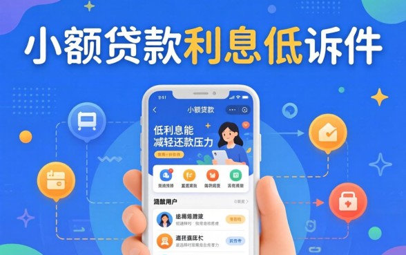 小额贷款利息低的软件有哪些