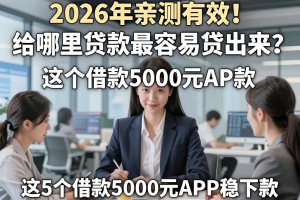 2026年亲测有效!给哪里贷款最容易贷出来?这5个借款5000元APP稳下款