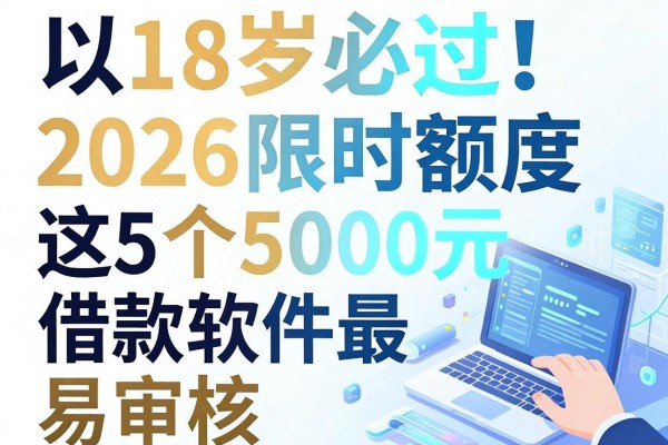 18岁必过!2026限时额度,这5个5000元借款软件最容易审核