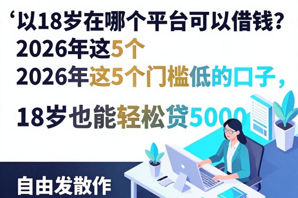 18岁在哪个平台可以借钱?2026年这5个门槛低的口子,18岁也能轻松贷5000