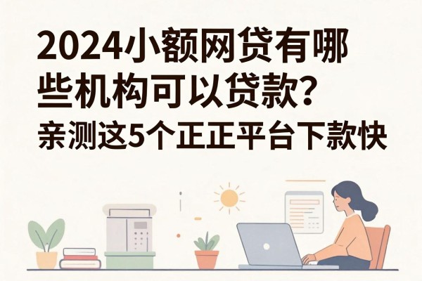 2024小额网贷有哪些机构可以贷款?亲测这5个正规平台下款快