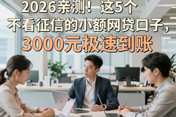 2026亲测!这5个不看征信的小额网贷口子,3000元极速到账