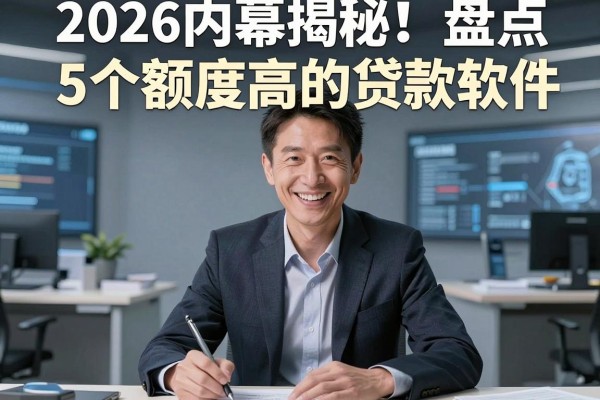 2026内幕揭秘！盘点5个额度高的贷款软件，这些借款平台额度真高！