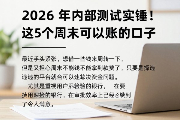 2026年内部测试实锤！这5个周末可以到账的口子，下款容易整体挺满意