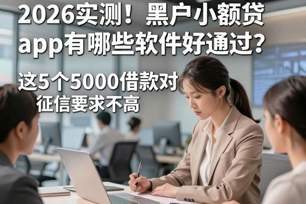 2026实测!黑户小额贷app有哪些软件好通过?这5个5000借款对征信要求不高