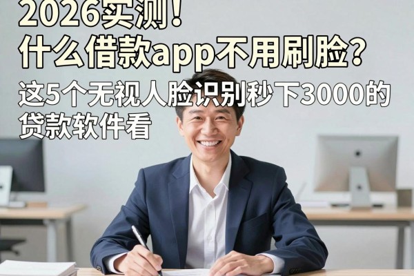 2026实测!什么借款app不用刷脸?这5个无视人脸识别秒下3000的贷款软件速看