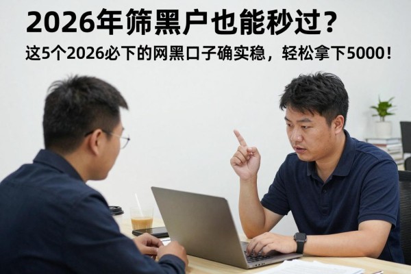2026年严筛黑户也能秒过？这5个2026必下的网黑口子确实稳，轻松拿下5000！