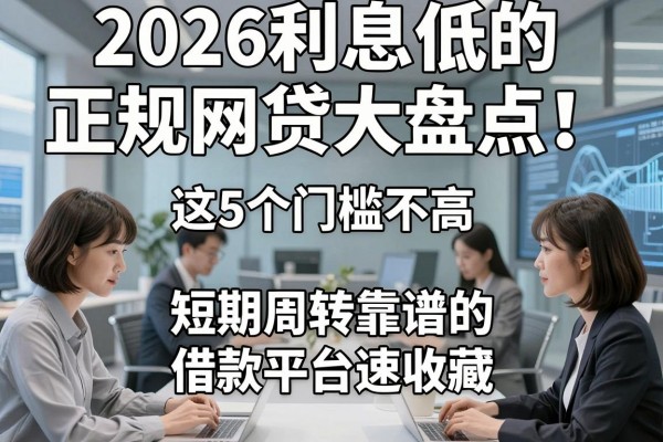 2026利息低的正规网贷大盘点!这5个门槛不高、短期周转靠谱的借款平台速收藏