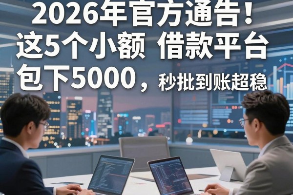 2026年官方通告!这5个小额借款平台包下5000,秒批到账超稳!