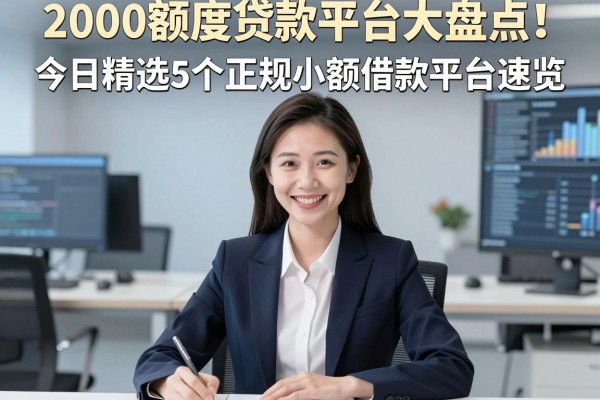 2000额度贷款平台大盘点!今日精选5个正规小额借款平台速览