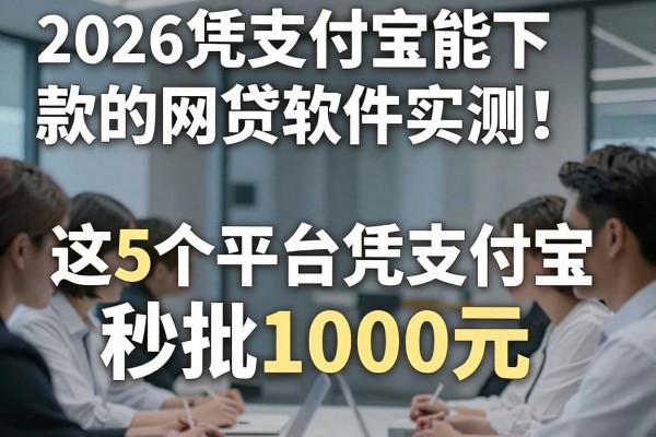 2026凭支付宝能下款的网贷软件实测!这5个平台凭支付宝秒批1000元