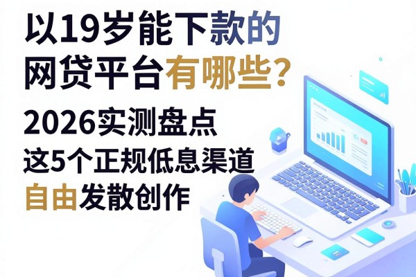 19岁能下款的网贷平台有哪些?2026实测盘点这5个正规低息渠道