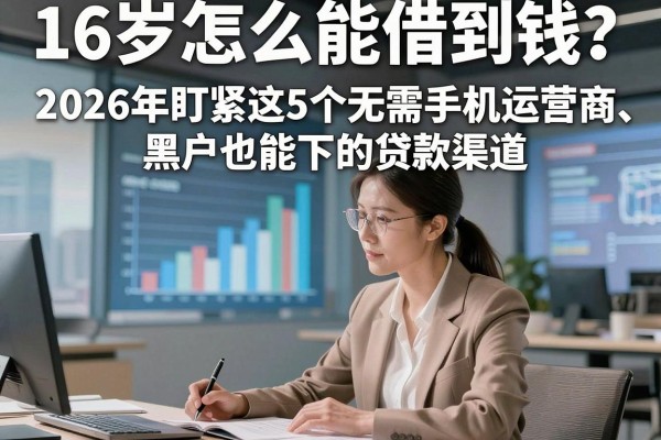 16岁怎么能借到钱?2026年盯紧这5个无需手机运营商、黑户也能下的贷款渠道