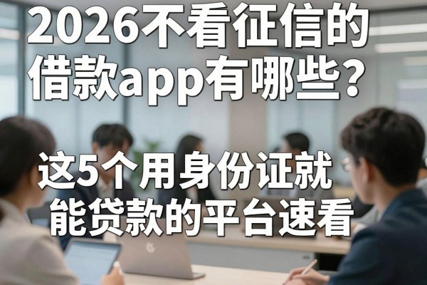 2026不看征信的借款app有哪些？这5个用身份证就能贷款的平台速看！