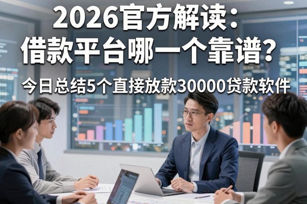 2026官方解读：借款平台哪一个靠谱？今日总结5个直接放款3000元的贷款软件！