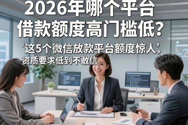 2026年哪个平台借款额度高门槛低?这5个微信放款平台额度惊人,资质要求低到不敢信!