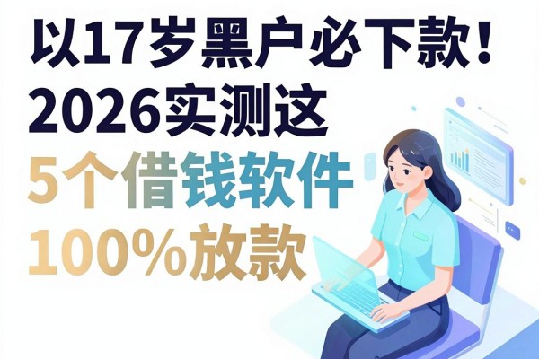17岁黑户必下款！2026实测这5个借钱软件100%放款