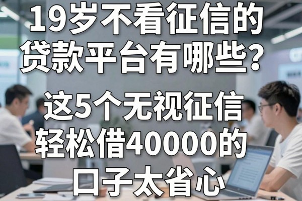 19岁不看征信的贷款平台有哪些?这5个无视征信、轻松借40000的口子太省心