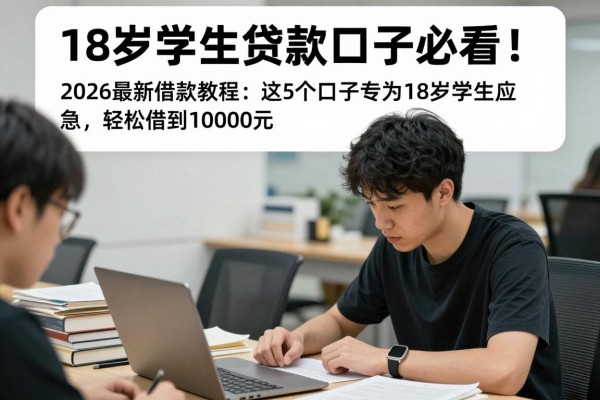 18岁学生贷款口子必看！2026最新借款教程：这5个口子专为18岁学生应急，轻松借到10000元