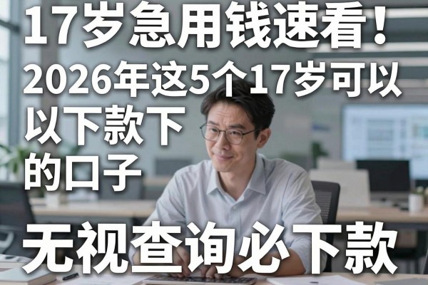 17岁急用钱速看!2026年这5个17岁可以下款的口子无视查询必下款