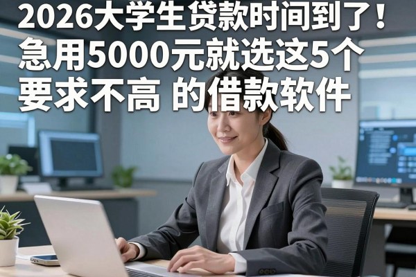 2026大学生贷款时间到了!急用5000元就选这5个要求不高的借款软件