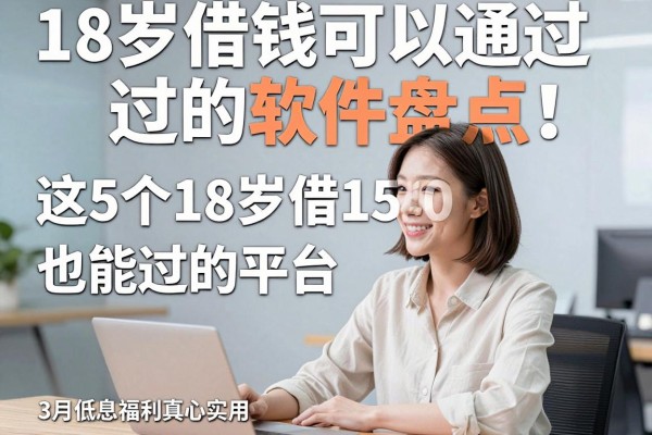 18岁借钱可以通过的软件盘点!这5个18岁借1500也能过的平台,3月低息福利真心实用