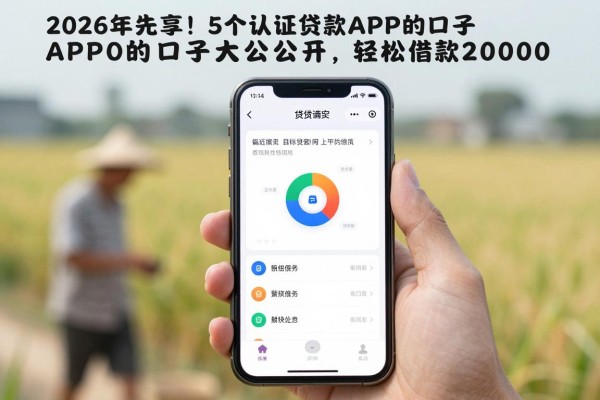 2026年先享!5个认证贷款APP的口子大公开,轻松借款20000