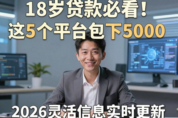 18岁贷款必看!这5个平台包下5000,2026灵活信息实时更新