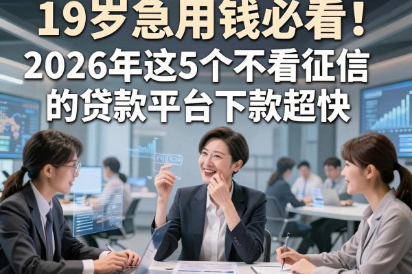 19岁急用钱必看！2026年这5个不看征信的贷款平台下款超快