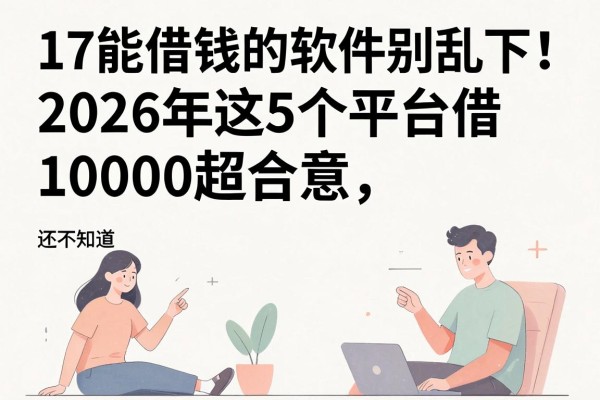 17能借钱的软件别乱下!2026年这5个平台借10000超合意,多数人还不知道