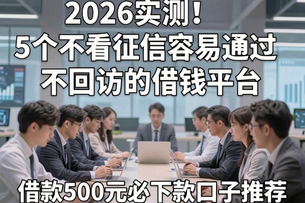 2026实测！5个不看征信容易通过、不回访的借钱平台，借款500元必下款口子推荐