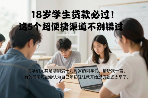 18岁学生贷款必过!这5个超便捷渠道千万别错过
