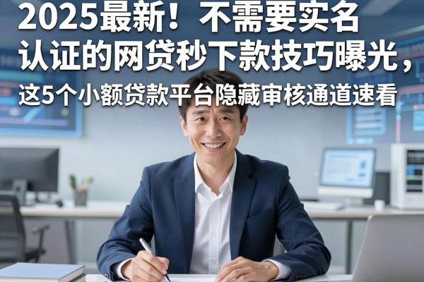 2025最新!不需要实名认证的网贷秒下款技巧曝光,这5个小额贷款平台隐藏审核通道速看