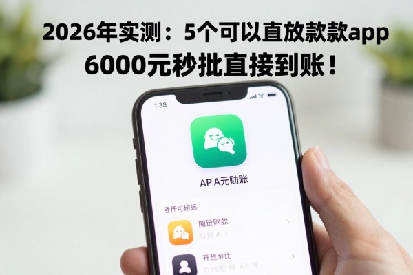 2026年实测:5个可以直接放款的app,6000元秒批直接到账!