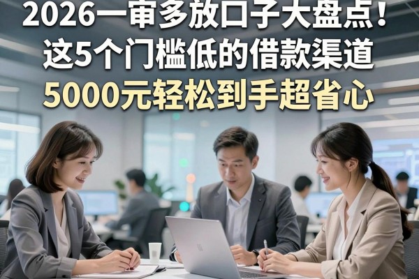 2026一审多放口子大盘点!这5个门槛低的借款渠道,5000元轻松到手超省心