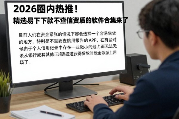 2026圈内热推！精选易下款不查征信资质的软件合集来了