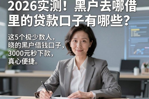 2026实测！黑户去哪借里的贷款口子有哪些？这5个极少数人知晓的黑户借钱口子，3000元秒下款真心便捷！