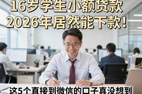 16岁学生小额贷款2026年居然能下款！这5个直接到微信的口子真没想到