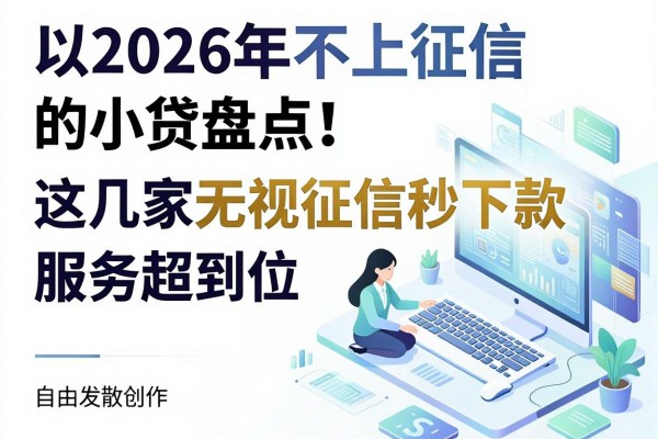 2026年不上征信的小贷盘点!这几家无视征信秒下款,服务超到位