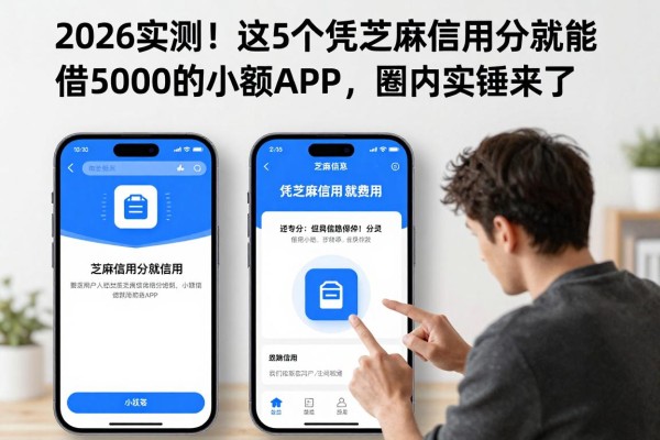 2026实测！这5个凭芝麻信用分就能借5000的小额APP，圈内实锤来了
